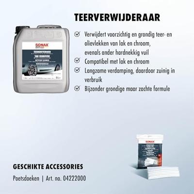 SONAX teerentferner tar remover 5 ltr pe-kanister