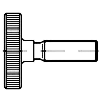 TOOLCRAFT TO-9975201 Kartelbouten M10 70 mm DIN 653 Staal 10 stuk(s)