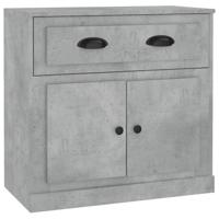 Dressoir 70x35,5x67,5 cm bewerkt hout betongrijs - thumbnail