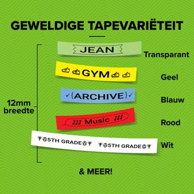 Labelprinter Dymo LetraTag 100H draagbaar abc 12mm blauw