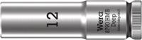 Wera 8790 HMB Deep 05004534001 Dop (zeskant) Dopsleutelinzetstuk Kogelkop 12 mm 3/8 12 mm 1 stuks 3/8 - thumbnail