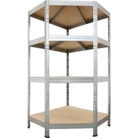 AR Shelving rek Corner Rivet, ft 180 x 90 x 90 x 45 cm, 4 legborden uit HDF, gegalvaniseerd - thumbnail