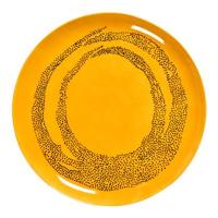 SERAX - Feast by Ottolenghi - Bord L 26x26cm Sunny Yellow Swirl-D - thumbnail