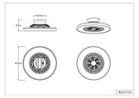 Trio Zwarte plafondventilatorHalmstadt - R62672132 - thumbnail