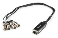 PD-Connex CX190 Audio & DMX adapter 4x 3p XLR male naar CAT 70cm - thumbnail