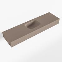 MONDIAZ LEX Smoke vrijhangende solid surface wastafel 110cm. Positie wasbak midden - thumbnail
