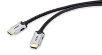 SpeaKa Professional SP-9063176 HDMI-kabel HDMI Aansluitkabel HDMI-A-stekker, HDMI-A-stekker 3.00 m Zwart 8K UHD - thumbnail