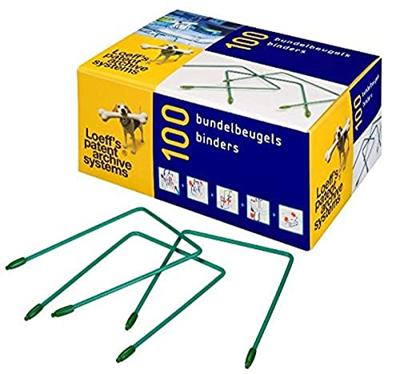 Loeff's bundelbeugel lengte: 100 mm, doos van 100 stuks Loeff's bundelbeugel lengte: 100 mm, doos van 100 stuks
