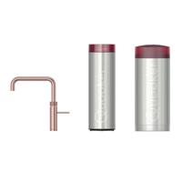 Quooker Fusion Square kokendwaterkraan - draaibare uitloop - Combi incl. Cube reservoir - Warm / kokend / bruisend / gefilterd water - Rosé koper 22FSRCO-CUBE - thumbnail