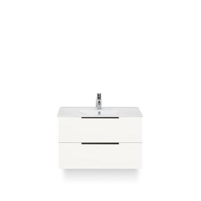 Seville Badmeubelset 80 cm - Wit Hoogglans Edge greep - Wastafel Enjoy