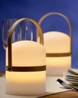 Lucide JOE - Oplaadbare Tafellamp Binnen/Buiten - Accu/Batterij - Ø 14,5 cm - LED Dimb. - 1x3W 3000K - IP44 - Wit - thumbnail