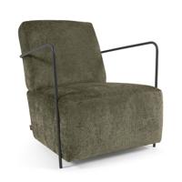Kave Home Fauteuil 'Gamer' Chenille, kleur Donkergroen - thumbnail
