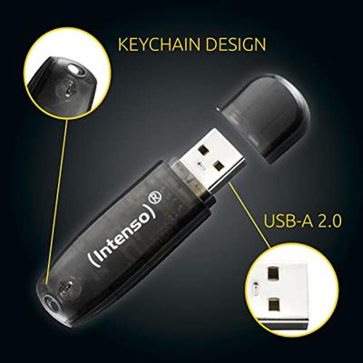 USB stick INTENSO Rainbow Line 16 GB Zwart 16 GB USB stick - thumbnail
