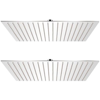 Regendouchekop 2 st 50x50 cm roestvrij staal