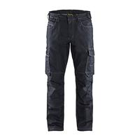 Blåkläder Service werkbroek denim stretch 14571147 | Marineblauw/Zwart | Maat 50 - 7330509727973 - thumbnail