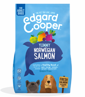 Edgard & Cooper Droog Hondenvoer, Zalm 12kg, Volwassen Honden, Hondenbrokken Graanvrij, Vers Vlees: Écht Voedzaam En Zonder Granen - thumbnail