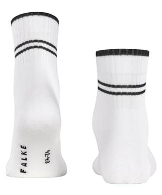 FALKE Run Rib Legacy Unisex Korte sok - Quarter sokken katoen - Badstof zool - Sportsokken wit