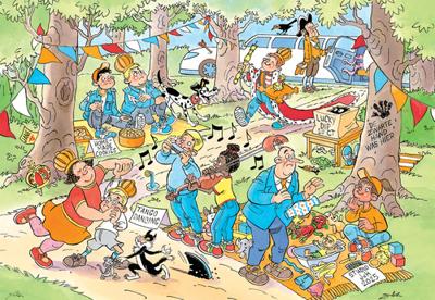 De vrijmarkt - Jan van Haasteren Junior Puzzel 240 Stukjes