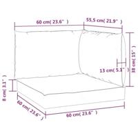 Palletkussens 3 st oxford stof blauw - thumbnail