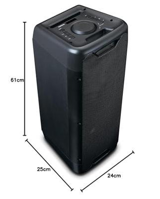 Lenco PA-200 Bluetooth speaker Zwart Lenco PA-200 Bluetooth speaker Zwart