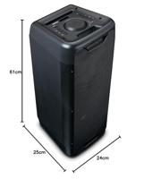 Lenco PA-200 Bluetooth speaker Zwart - thumbnail