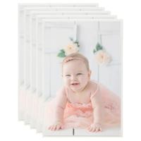 VidaXL Fotolijsten 5 st voor tafel 21x29,7 cm mdf zilverkleurig - thumbnail