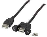 EFB Elektronik k5291sw.1,8 V2 6ft USB A USB A zwarte USB-kabel – USB-kabels (6ft, USB A, USB A, mannelijk/mannelijk, zwart, recht) - thumbnail