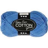 Creativ Company Katoengaren, blauw, 50gr, 170m - thumbnail