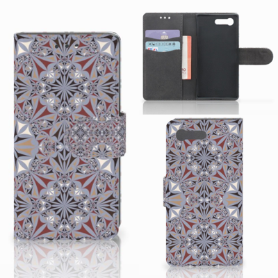 Sony Xperia X Compact | Bookcase | Flower Tiles Sony Xperia X Compact | Bookcase | Flower Tiles