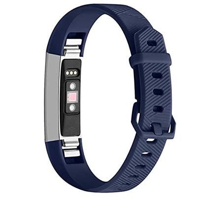 FitBit Alta HR siliconen bandje met gesp - Maat: Large - Donkerblauw FitBit Alta HR siliconen bandje met gesp - Maat: Large - Donkerblauw