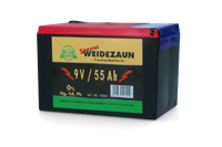 Batterij EG super 9V / 55Ah (H11,5 x L16,5 x B11,2 cm) 55 Ah - thumbnail