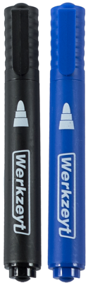 Werkzeyt Permanente Marker 3.3Mm Zwart+Blauw - ZYT24510 Werkzeyt Permanente Marker 3.3Mm Zwart+Blauw - ZYT24510