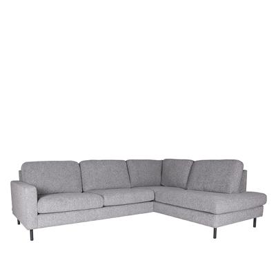 LABEL51 Hoekbank 'Genua' Rechts, Stof, kleur Grijs LABEL51 Hoekbank 'Genua' Rechts, Stof, kleur Grijs