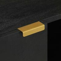 tv-meubel 105x33x46 cm bewerkt hout zwart - thumbnail