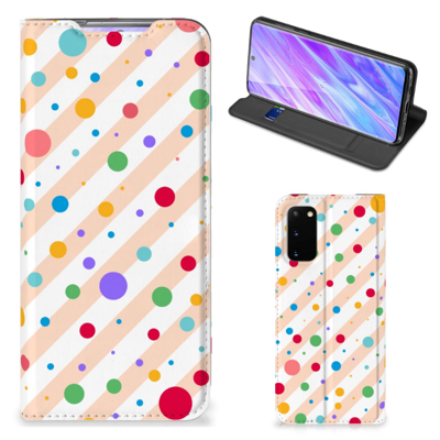 Samsung Galaxy S20 | Hoesje met Magneet | Dots Samsung Galaxy S20 | Hoesje met Magneet | Dots