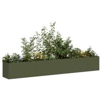 Plantenbak 280x40x40 cm koudgewalst staal olijfgroen - thumbnail