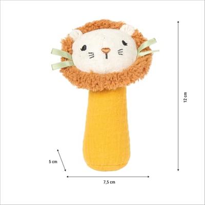 Small Foot - stoffen grijpspeelgoed met rammelaar kleine leeuw Small Foot - stoffen grijpspeelgoed met rammelaar kleine leeuw