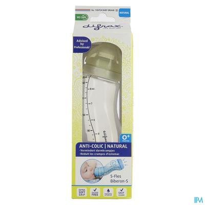 Difrax S-Fles natural creme 250ml 1 Stuks Difrax S-Fles natural creme 250ml 1 Stuks
