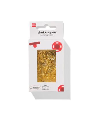 HEMA Drukknopen nikkelvrij goud - 34 stuks