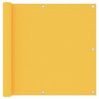 VidaXL Balkonscherm 90x400 cm oxford stof geel - thumbnail