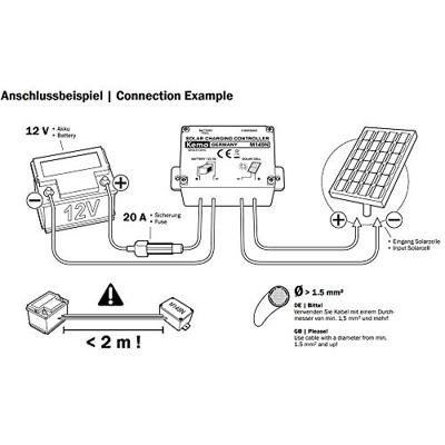 Kemo Charging Controller M149N Laadregelaar voor zonne-energie Serie 12 V 10 A Kemo Charging Controller M149N Laadregelaar voor zonne-energie Serie 12 V 10 A