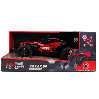 Auto met afstandsbediening - TURBO CHALLENGE - RX Car 89 093721 - Rood - 1/12 - Inclusief oplaadbare batterij en batterijen - Metaal - thumbnail