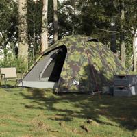 VidaXL Koepeltent 4-persoons waterdicht camouflage - thumbnail