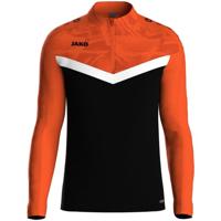 JAKO 8624 Ziptop Iconic - Zwart/Fluo Oranje - XXL - thumbnail