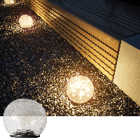 Solar tafel- en priklamp comet met warm wit licht - 30 ledjes op zonne-energie - thumbnail