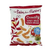 Pain Des Fleurs Chips gepoft tomaat basilicum glutenvrij bio vegan 75 Gram - thumbnail