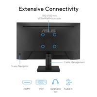 ASUS EyeCare VA249HG Full HD-monitor van 24 inch, frameloos, flikkervrij, blauwlichtfilter, adaptieve synchronisatie - 120 Hz, 1ms MPRT, 16:9 IPS-paneel, 1920 x 1080 - Vesa 100 x 100, HDMI, D-Sub - thumbnail