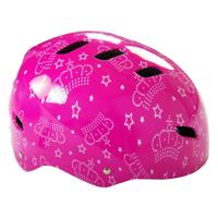 Volare Fietshelm skatehelm roze koningin - thumbnail