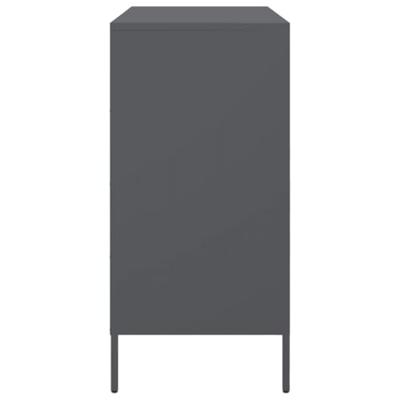 Dressoir 68x39x79 cm staal antracietkleurig Dressoir 68x39x79 cm staal antracietkleurig