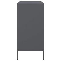 Dressoir 68x39x79 cm staal antracietkleurig - thumbnail